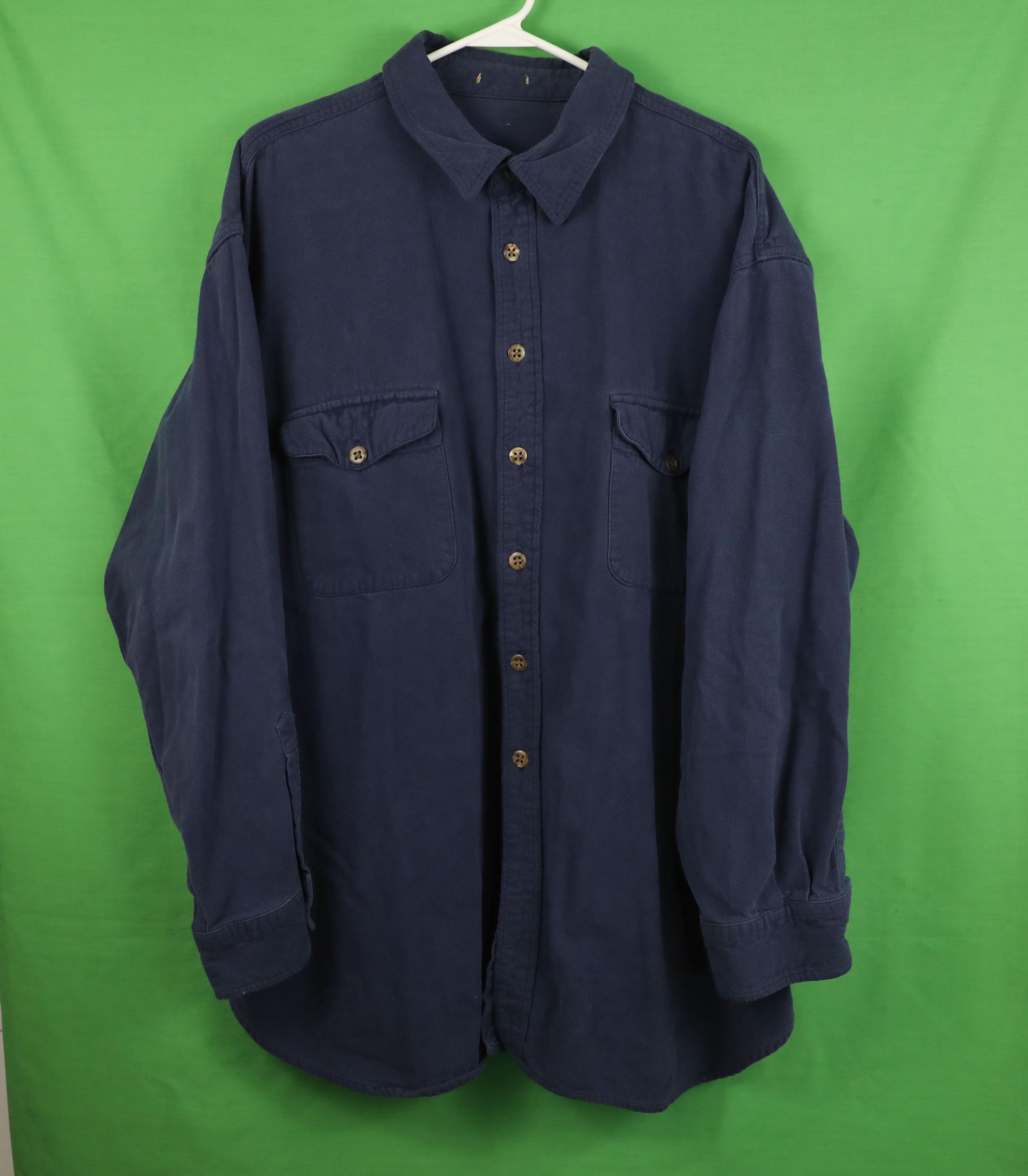 Chemise Homme St Johns Bay En Flanelle De Coton Lourd - Taille XLT, Gris Et Bordeaux - Occasion Très Bon état
