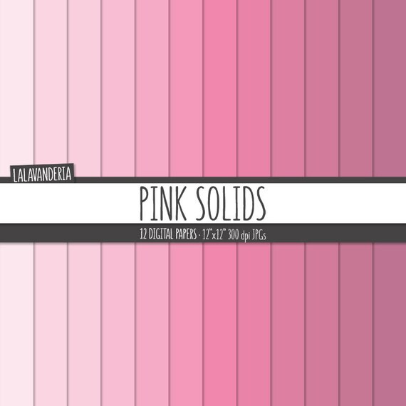 Rosa Volumenkorper Digitales Papier Pack Einfache Rosa Etsy