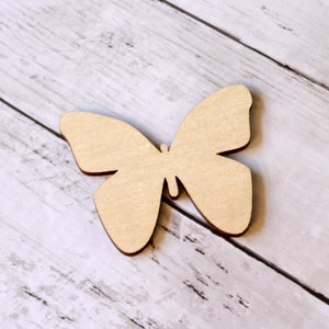 Wycinanka w kształcie motyla, drewniana, pusta ozdoba w kształcie motyla, drewniana ozdoba, niedokończona, ozdoba 3,5 cala, ozdoba świąteczna DIY, owad, monarcha
