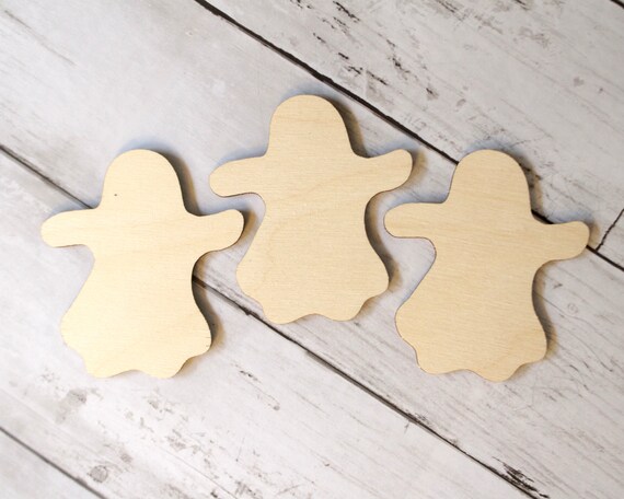 3D Ornament Ghost 3 Pieces Laser Cut Out Unfinished ORN303 3D Ornament Ghost 3 Pieces Laser Cut Out Unfinished ORN303
