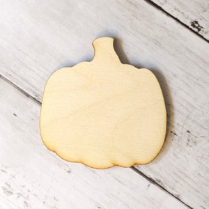 Pumpkin Cutout, Wooden, Jack O Lantern Ornament Blank, Wooden Paint, Unfinished, 3&quot; Ornament, Fall, Autumn, Halloween, Cooking, Squash