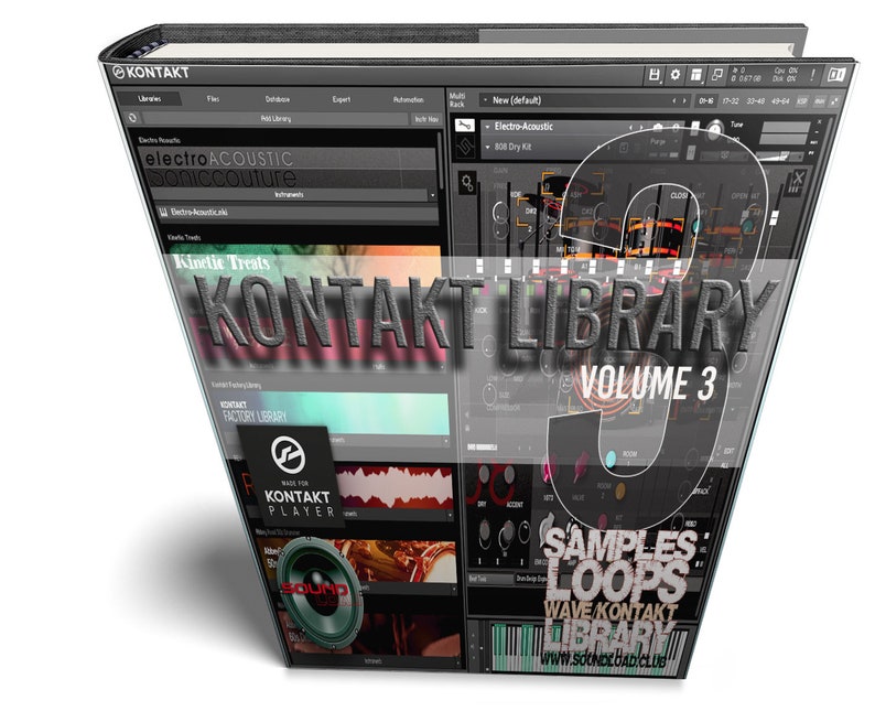 KONTAKT Library Volume 4 Large Unique Essential Samples/Loops Library 10GB for Free Kontakt Player, any DAW, Mac/PC image 2