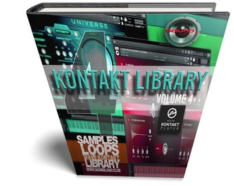 Bibliothèque KONTAKT (Volume 4) Grande bibliothèque d'échantillons/boucles essentiels uniques 10 Go pour lecteur Kontakt gratuit, n'importe quel DAW, Mac/PC