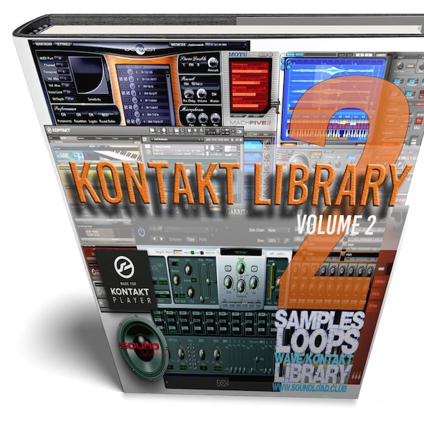 KONTAKT Library (Volume 2) Large Unique Essential Samples/Loops Library 10GB for Free Kontakt Player, any DAW, Mac/PC