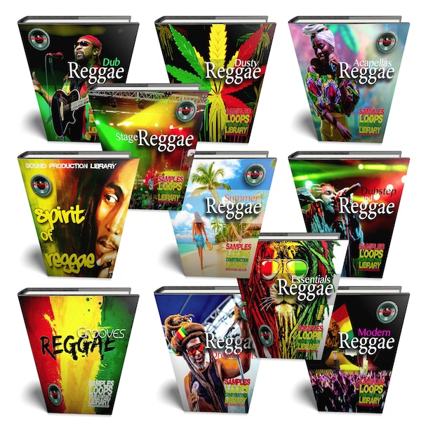 Reggae MEGA Bundle - 11 Large Essential WAVE Samples/Loop Studio Libraries