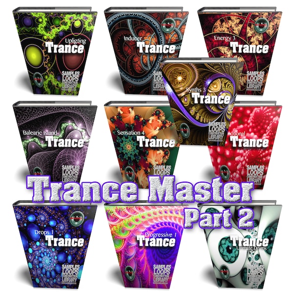 Trance Master MEGA Bundle 2 - 10 grandes bibliotecas esenciales de muestras WAVE/Loop Studio