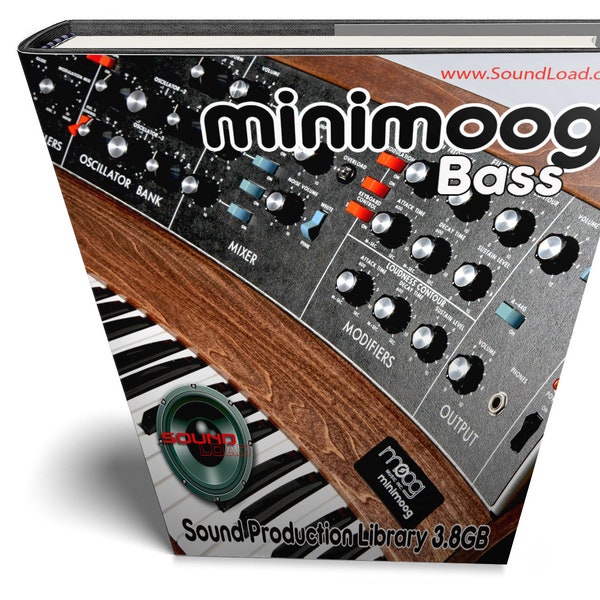 minimoog Bass - The KING of analog sounds - unique original Huge WAVE/Kontakt Multi-Layer Samples Library