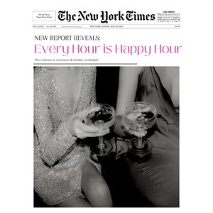 Pink Every Hour is Happy Hour New York Times Print