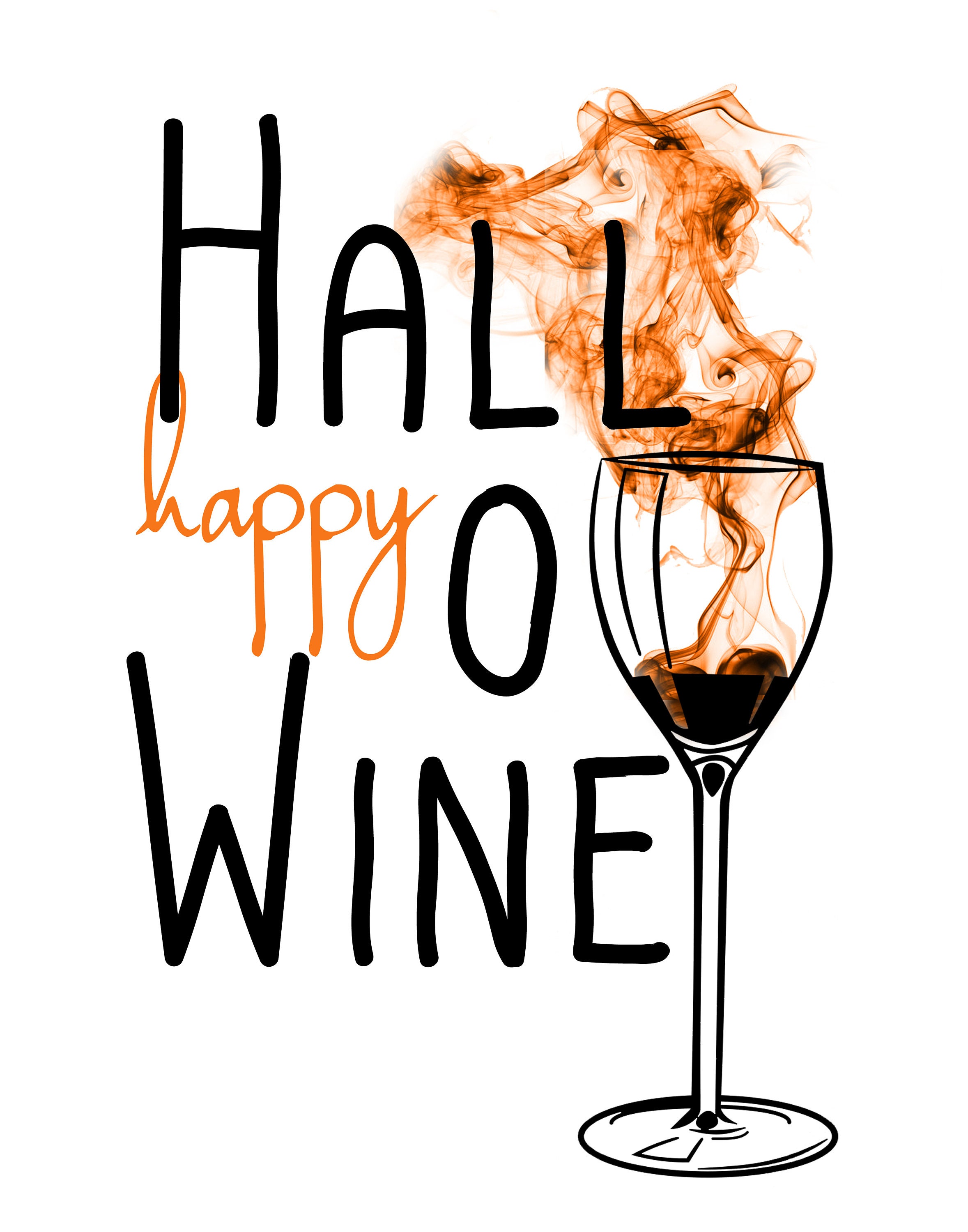 Happy Halloween Wine hallowine Halloween Party - Etsy UK