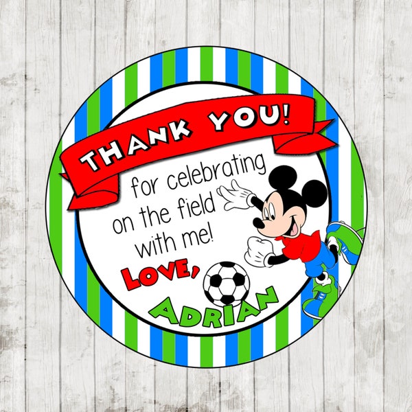 Mickey Mouse Soccer Party - Etsy