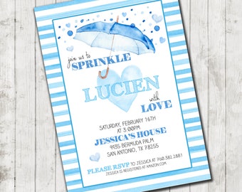 Sprinkled With Love Baby Shower Invitation- 25 printed