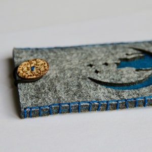 Unique hand crafted felt phone cover case - ideal for iPhone, Galaxy, Note plus many more
