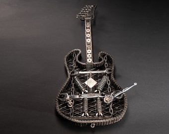 The Original Metal Electric Guitar Sculpture Heavy Metal Wall Art