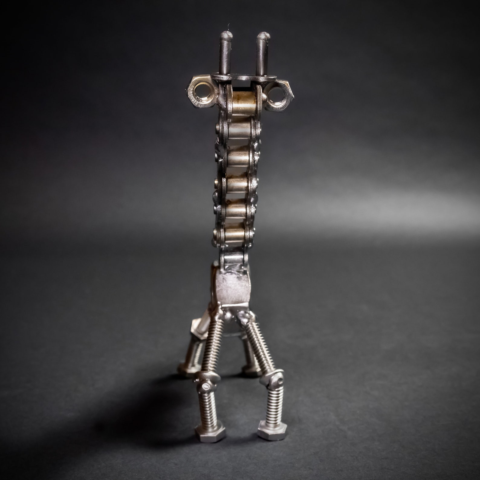 Scrap Metal Giraffe Figurine Steel Giraffe Nuts and Bolts Etsy