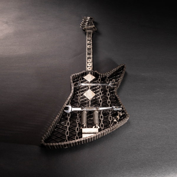 Metal Art Guitar Etsy