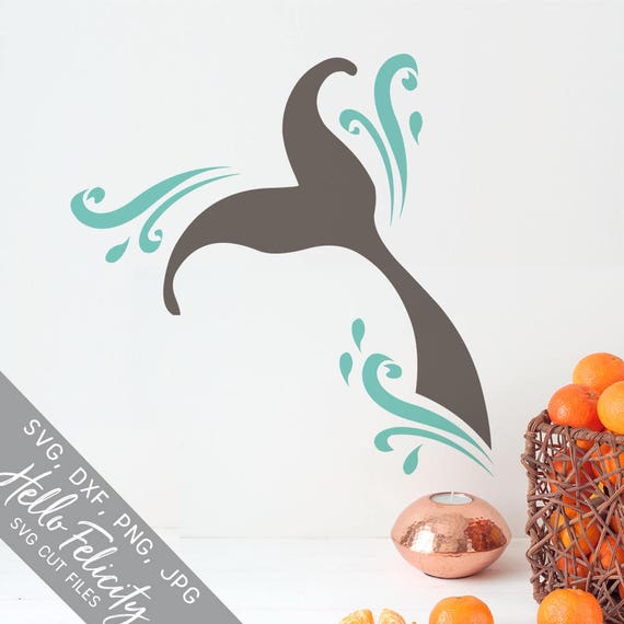 Mermaid Svg Mermaid Tail Svg Ocean Splash Svg Svg Dxf | Etsy