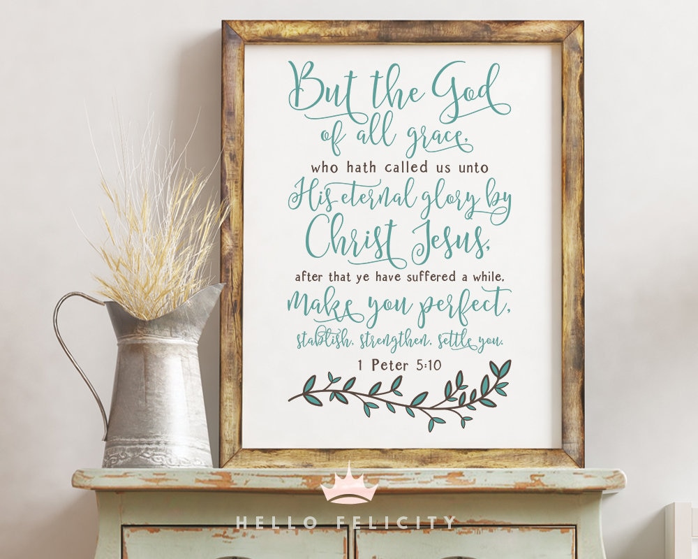 Bible Verse Svg Svg files for Cricut 1 Peter 5:10 Christian | Etsy