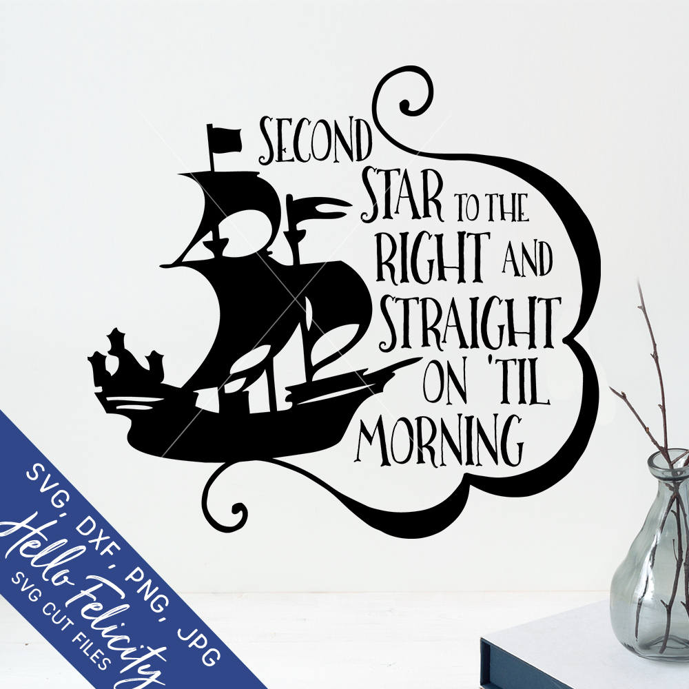 Peter Pan Svg Svg Files for Cricut Pirate Ship Svg Second | Etsy