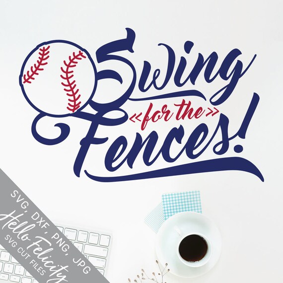 Download Baseball Svg Svg Files For Cricut Swing For The Fences Svg Etsy