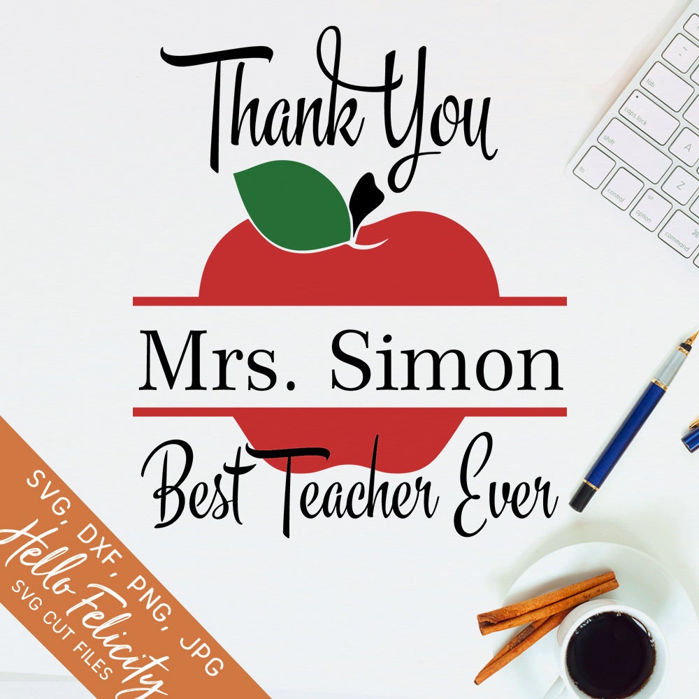 Download Teacher Svg Svg Files For Cricut Teacher Gift Best Teacher Etsy