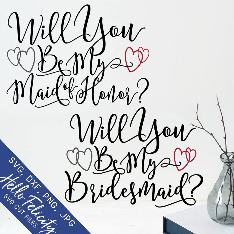 Download Maid of Honor Svg Bridesmaid Svg Wedding Svg Marriage Svg ...