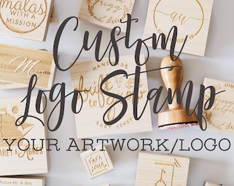 Custom Logo Rubber Stamp Made From Your Logo or Design