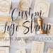 Custom Logo Rubber Stamp Made From Your Logo or Design 