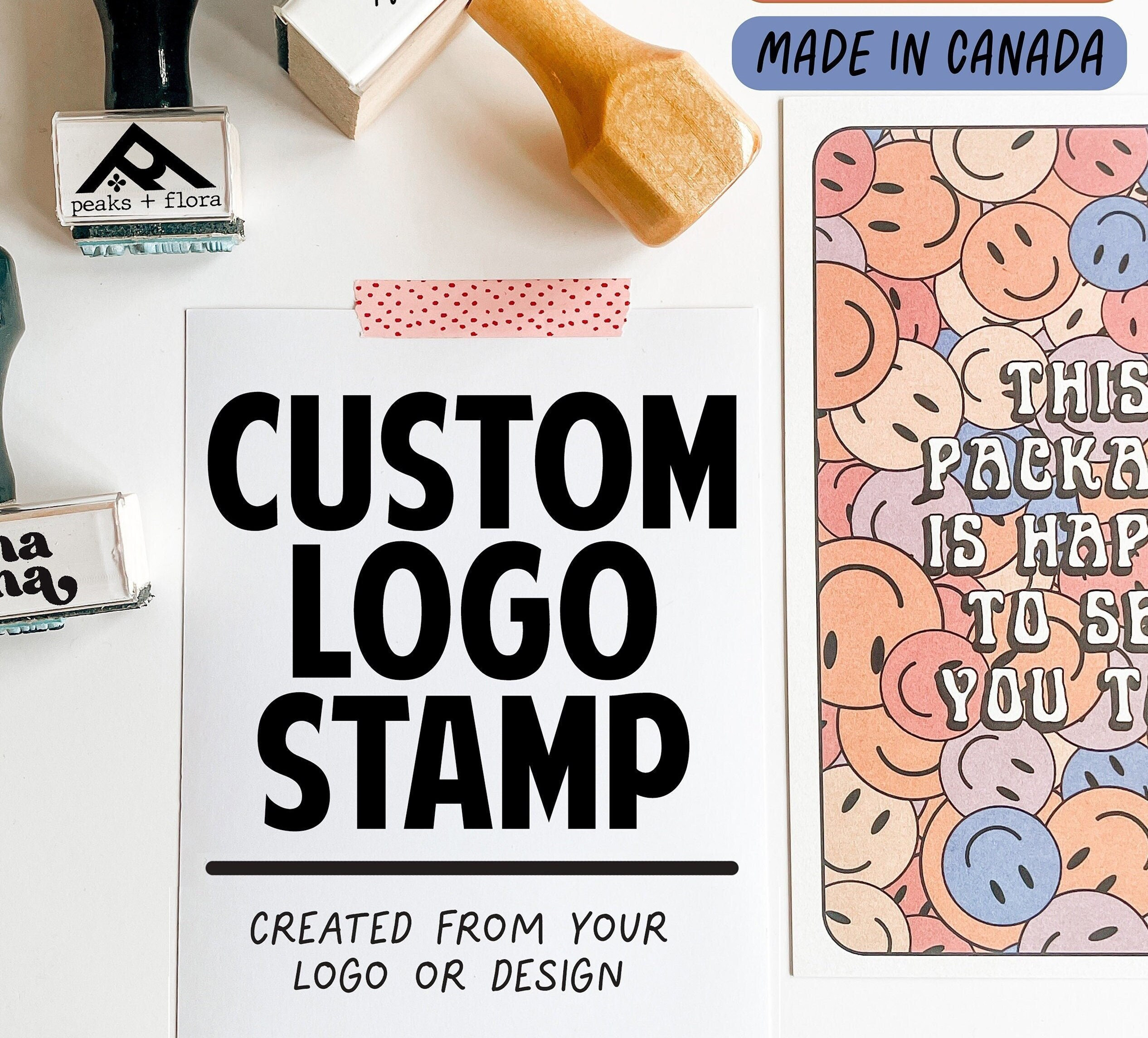  Personalized Thank You Business Stamp, Self Inking Rubber  Stamp,Custom Address Stamp,Round Stamp for Business,Design -18,Stamp Style  no- (R-40), Multicolour, 4 cm X 4 cm : Arts, Crafts & Sewing