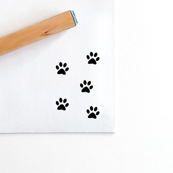 Mini Peg Rubber Stamp, Small Paw Stamp, Pet Paw Rubber Stamp, Tiny Paw Stamp, Dog Paw Stamp, Cat Paw Stamp, Stamps for Pet Owners