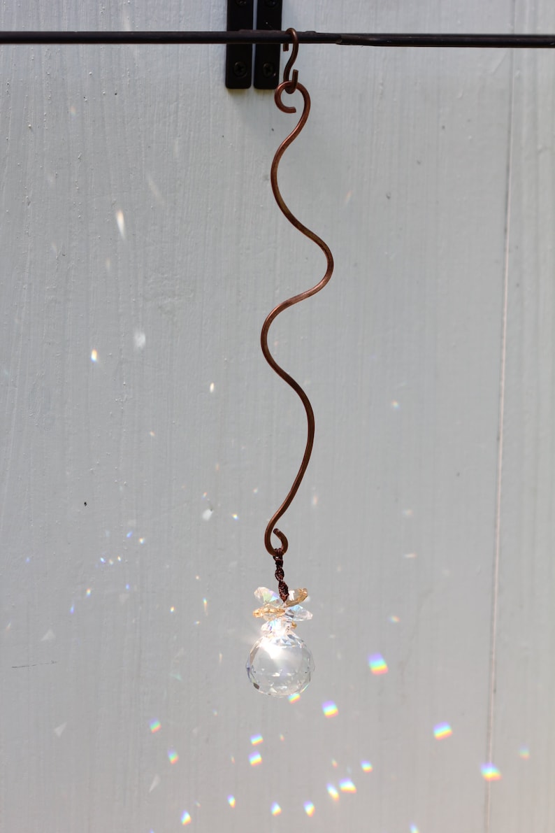 Rainbow Maker,suncatchers for windows,Window Decor Hanging,Amber color Housewarming gift