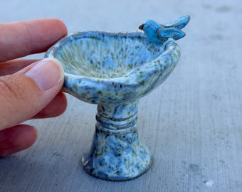 Miniature Bird Bath Dish