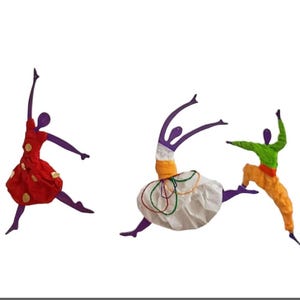 Bal Enchanté Decorative Mobile, hanging decoration, Silk Paper.