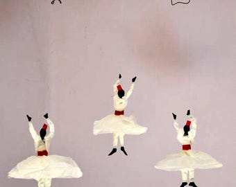 Soul Dance Suspension, decorative mobile, Whirling Dervish Silk paper