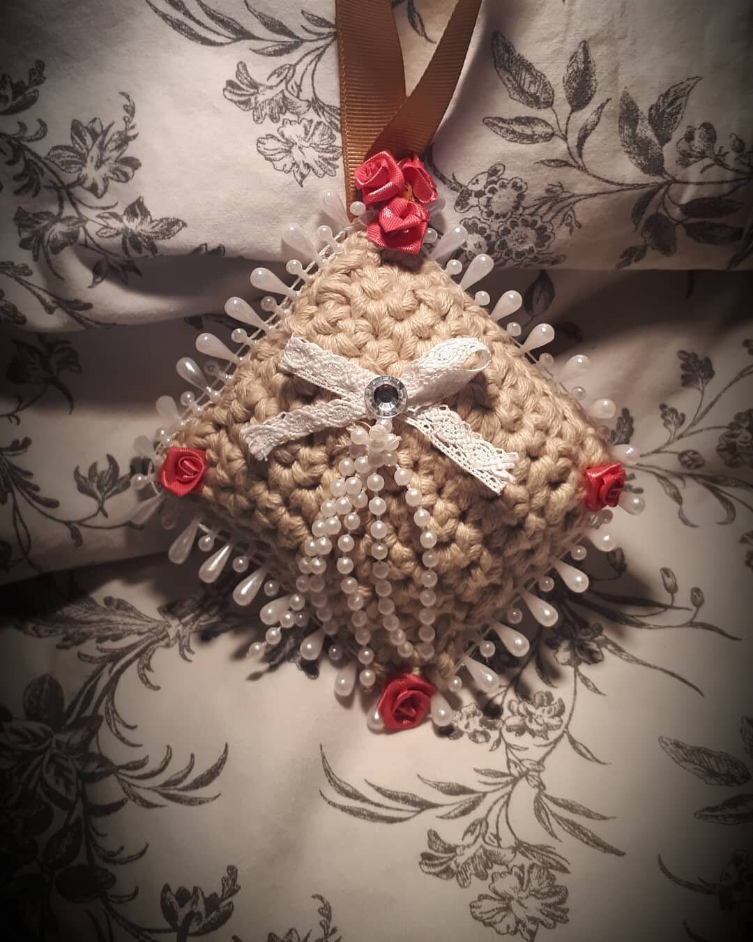 Suspension de Crochet en Coton Style Shabby