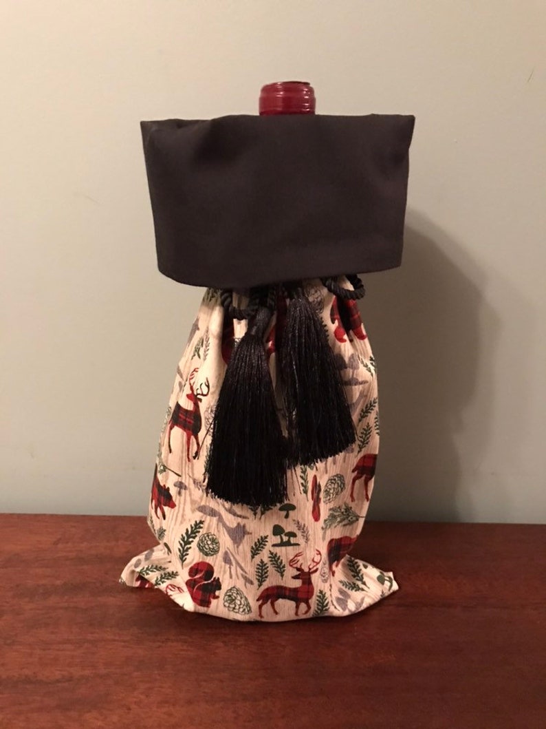 Woodland Creature Wine Bag BYOB Bag Hostess Gift