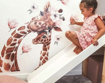 Wandtattoos für Kinder, Kindersticker, Wandsticker, Wandtattoo Giraffe, Giraffenaufkleber, Giraffen