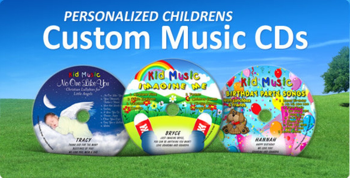 Christian music CD personalized for kids Let's Sing for Etsy