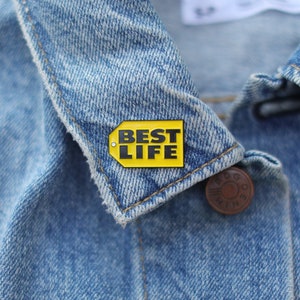 Best Life Pin , Living my best life,  cardi b pin, hip hop pins , rap pins