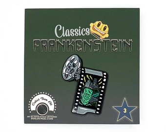 Frankenstein Enamel Pin | Monster pins | classic pin | couch classics pin | movie pin | Horror pin | monster enamel