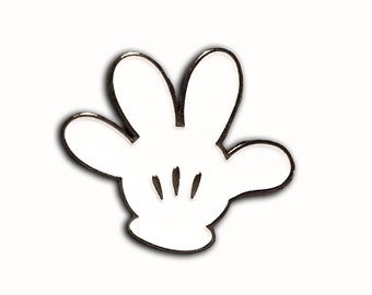 Mickey Glove Enamel Pin, Mickey Mouse, Disney Pins, Mickey pin, Minnie mouse, Disney world pin, Guante de dibujos animados, pin de solapa