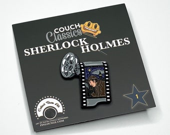 Sherlock Holmes Enamel Pin | Detective pins | sherlock pin | couch classics pin | Private eye | Movie Pins