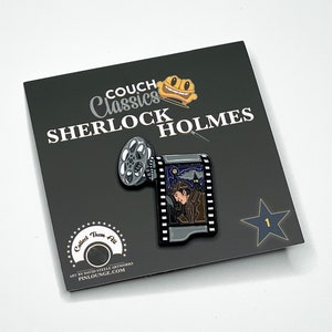 Sherlock Holmes Enamel Pin | Detective pins | sherlock pin | couch classics pin | Private eye | Movie Pins
