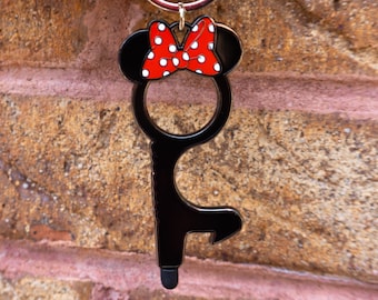 Minnie Door Opener With Stylus Tip | The Child | Door Opener | Bottle Opener | Keychain | Touchless | Disney Opener