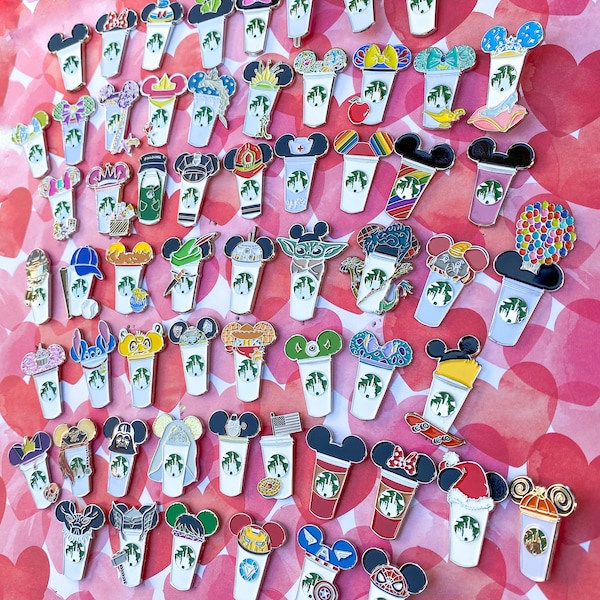 Castle Coffee Cup Pins  (Various Styles)