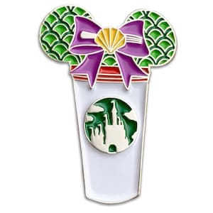 Little Mermaid Castle Coffee Cup Pin