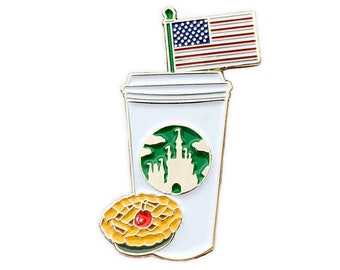 American Castle Cup Pin | USA pin | Mickey Mouse USA| 4th of July pin | Disney Coffee| Disney pins | USA disney pins