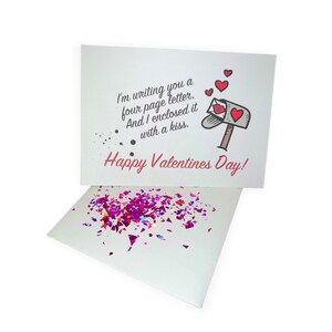 Te escribo una carta de cuatro páginas Tarjeta del Día de San Valentín