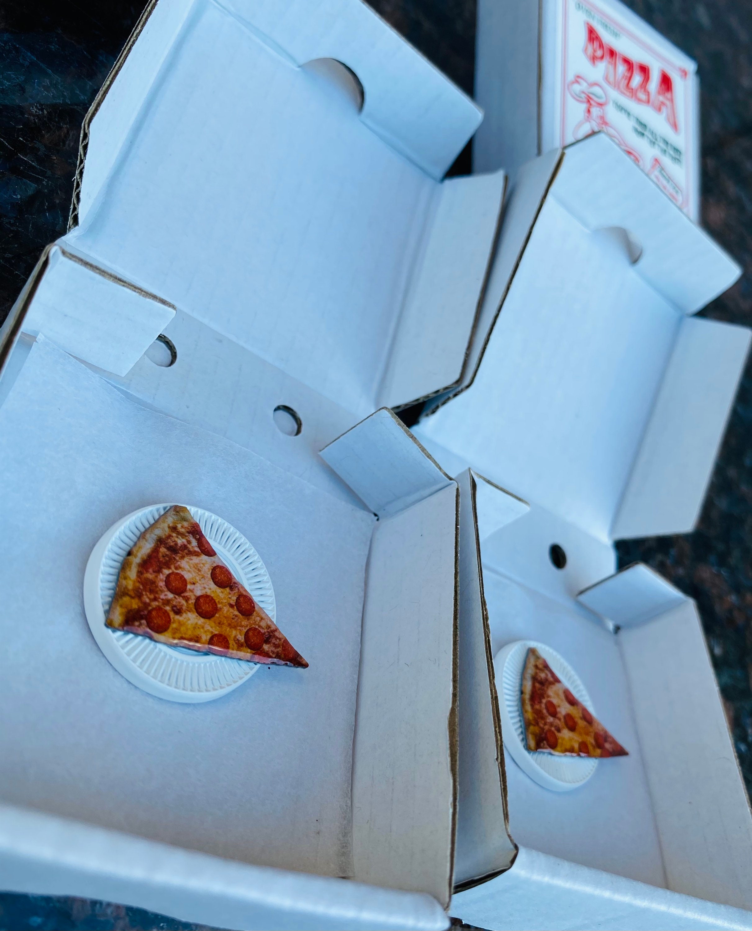 Real Slice of Pepperoni Pizza Pin Pizza Pin New York Pizza Etsy