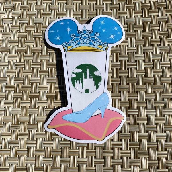 Cinderella Castle Cup Sticker