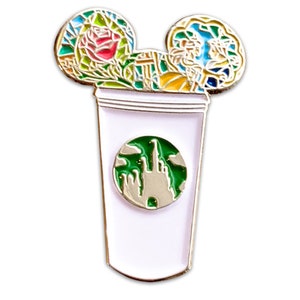 Beauty and the Beast Castle Coffee Cup Pin